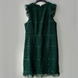 Feminine lace knee high dress